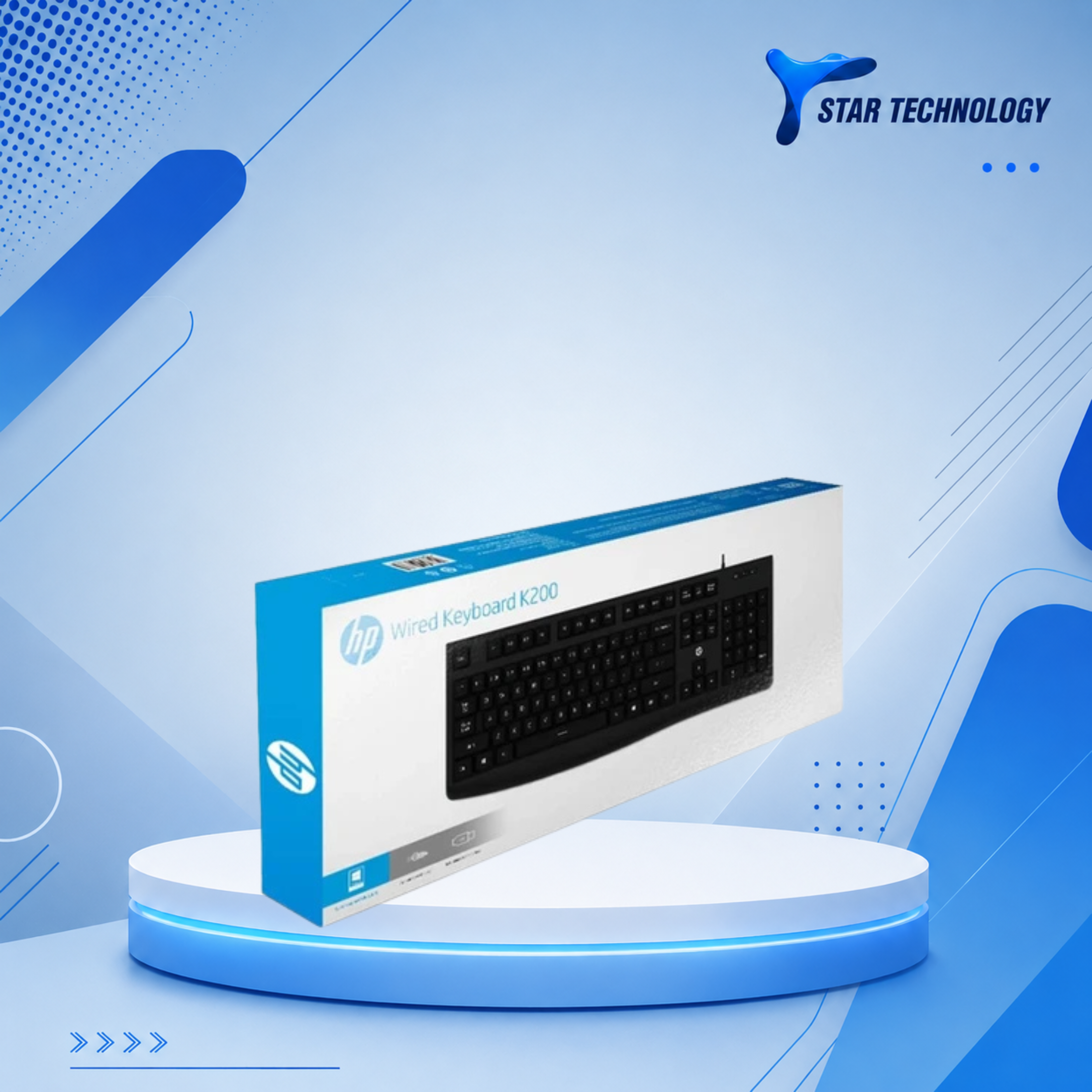 HP K200 Wired USB Keyboard • Full-Size Ergonomic Keyboard • Brand New