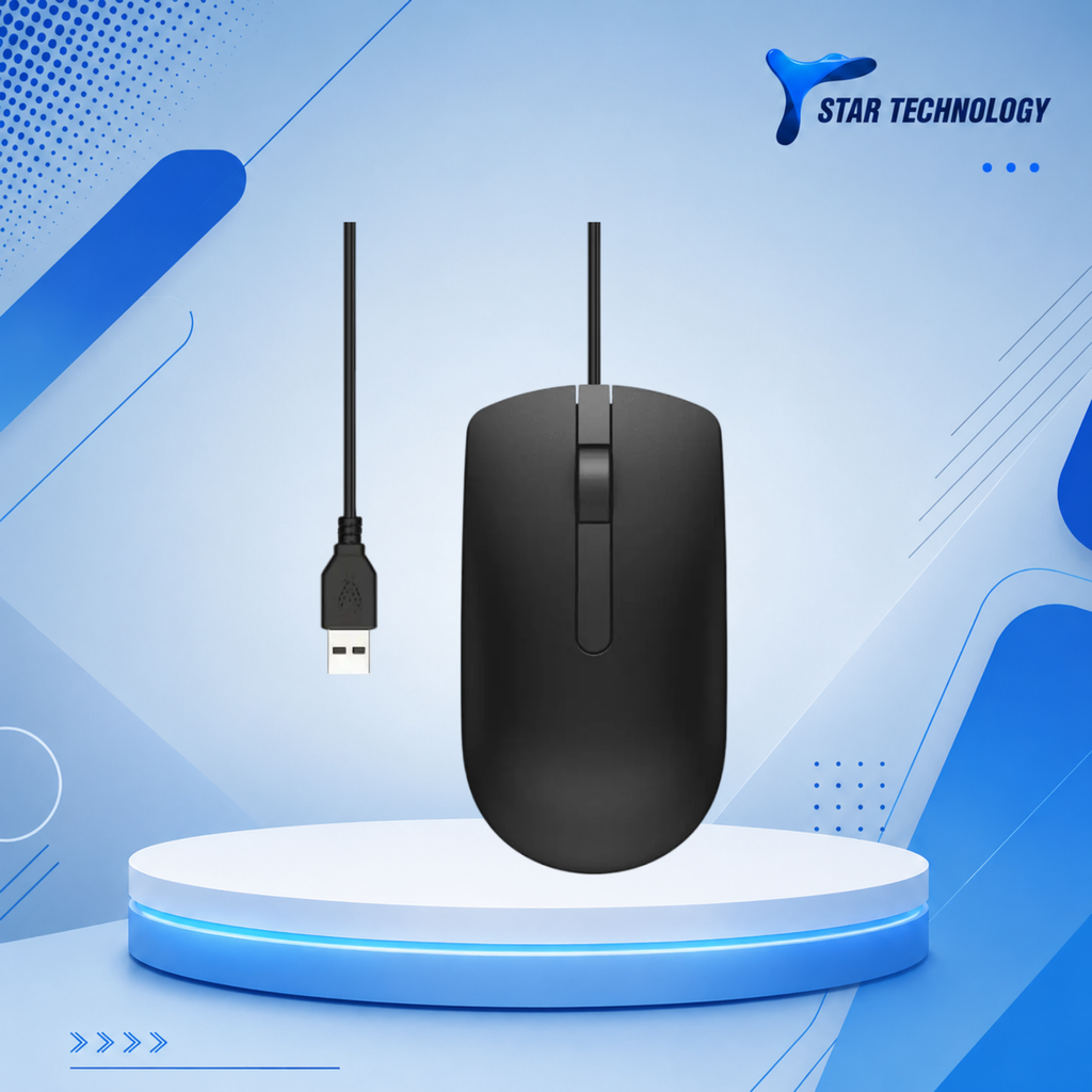 Dell MS116 • Optical USB Wired Mouse – Brand New