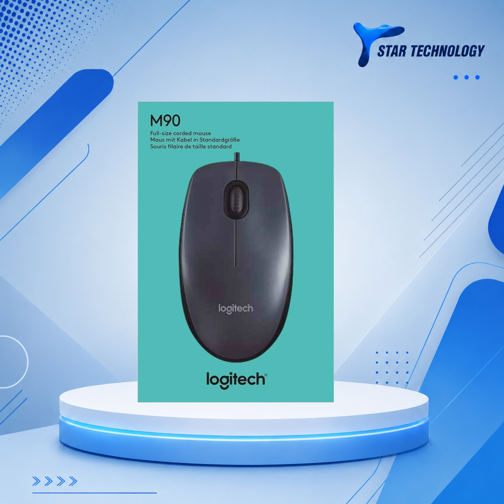 Logitech M90 • USB Wired Optical Mouse – Brand New