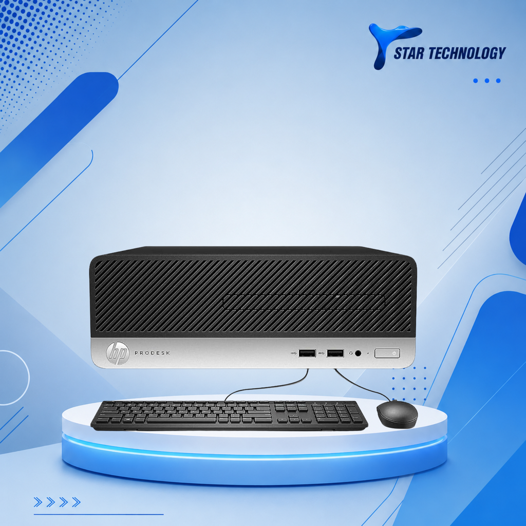 HP ProDesk 400 G5 Desktop • Core i7-8th Generation • 8GB RAM • 256GB SSD • With Accessories